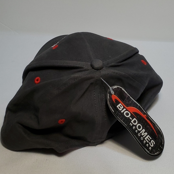 Destin Florida Hat Iron Cross Embroidered Logo Gray Adult Strapback Curve Bill - Picture 4 of 10